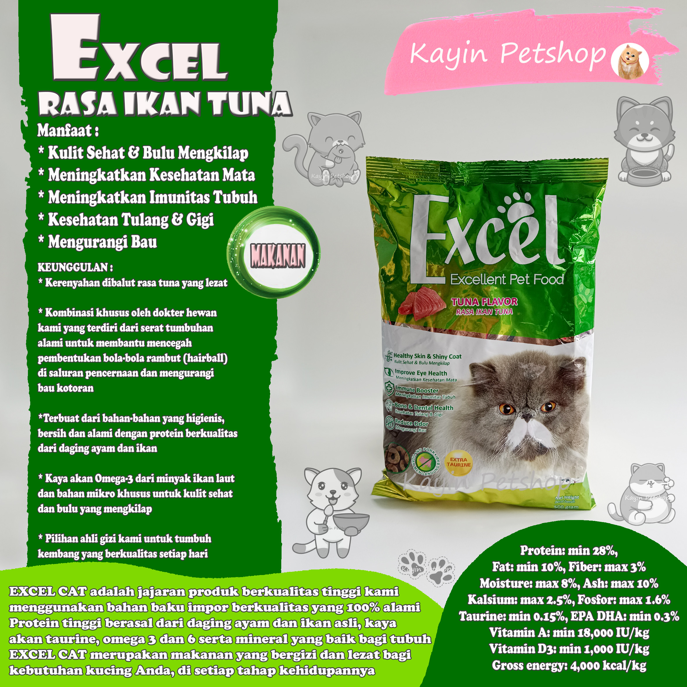 Makanan Kucing Excel: Harga, Nutrisi, dan Tips Memilih yang Terbaik